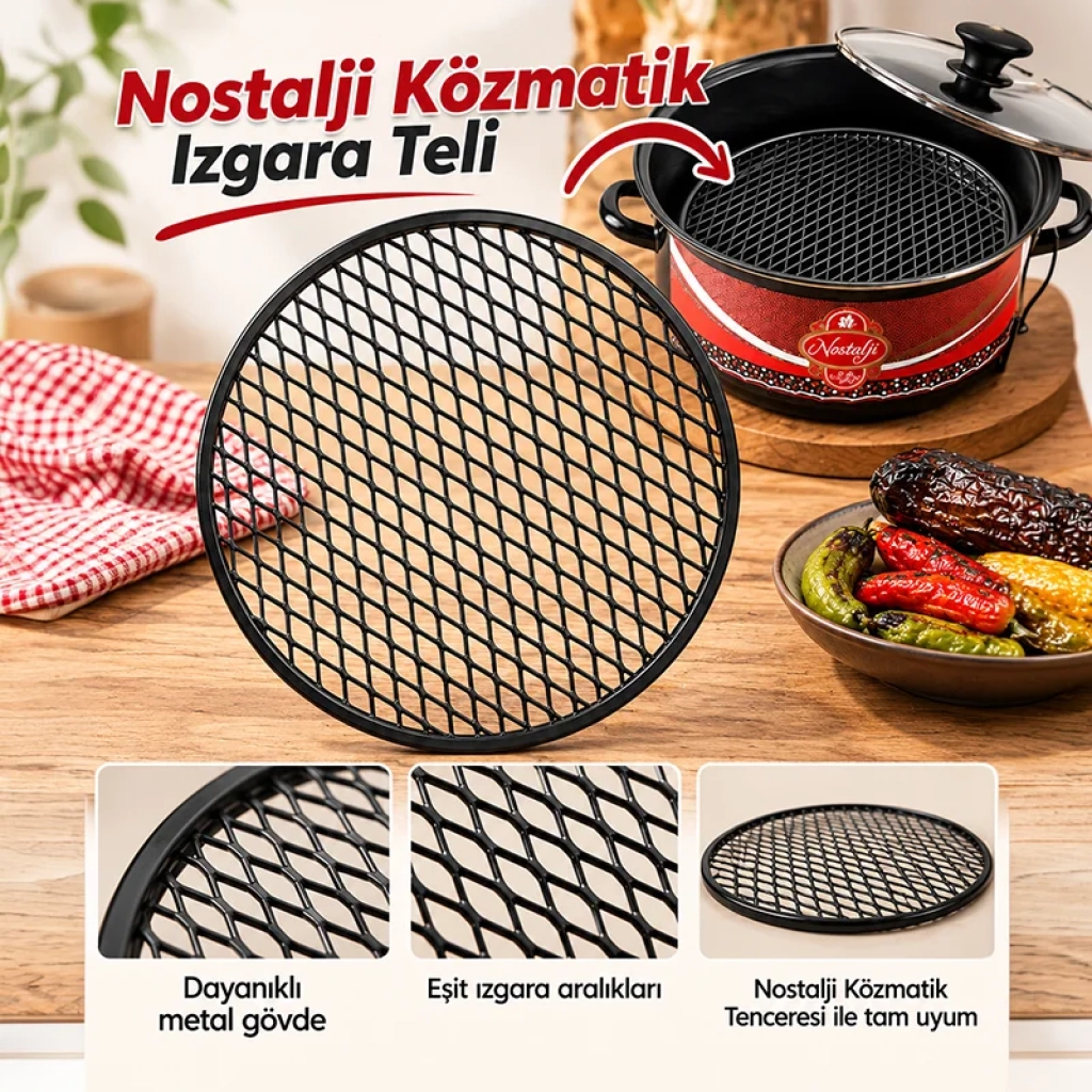 Nostalji Közmatik Tencere Izgara Teli