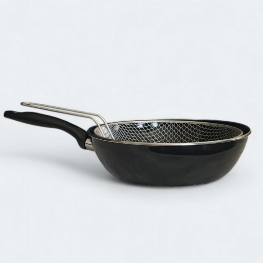 Emaye Kızartma Tavası Wok Tava 26 Cm