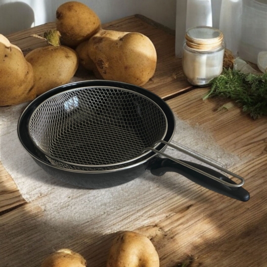 Emaye Kızartma Tavası Wok Tava 26 Cm