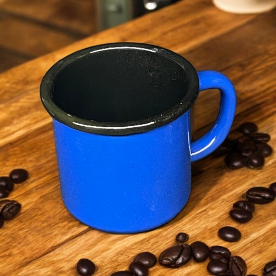 Emaye Kupa 350 Ml Emaye Bardak Kampçı Kupası 2li Set