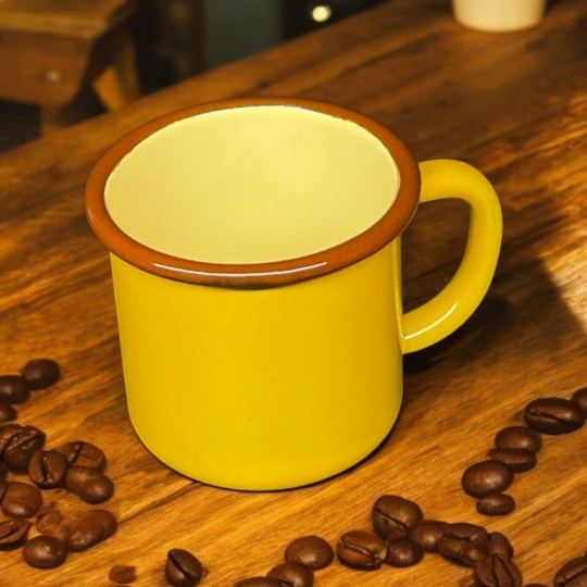 Emaye Kupa 350 Ml Emaye Bardak Kampçı Kupası 2li Set