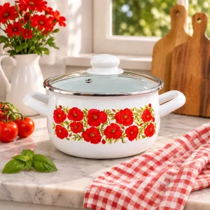 16-18-20-22-24 cm Emaye Tencere Vintage