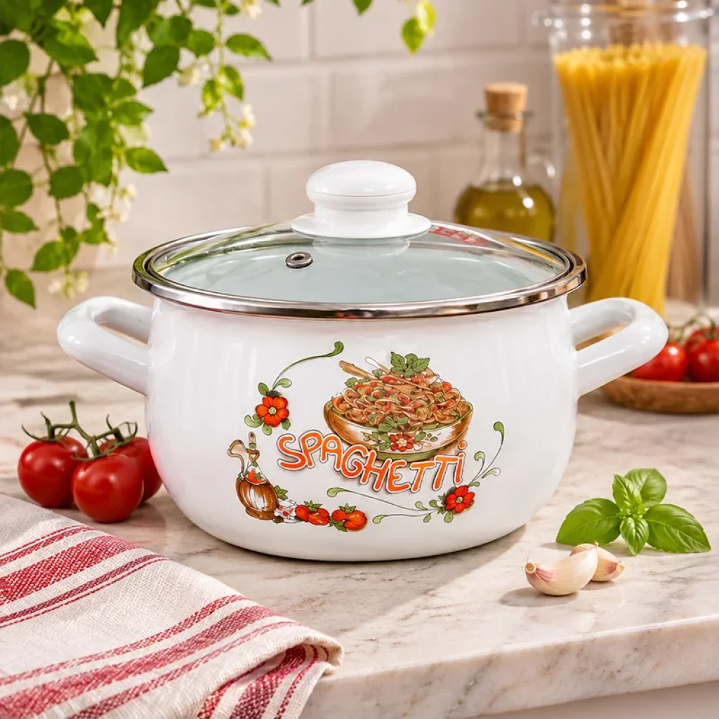 16-18-20-22-24 cm Emaye Tencere Vintage