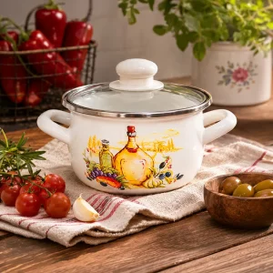 16-18-20-22-24 cm Emaye Tencere Vintage