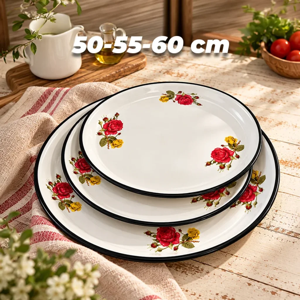 50-55-60 Cm Emaye Sini 3'lü Set