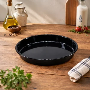 Emaye Fırın Tepsisi Yuvarlak 32 Cm