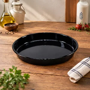 Emaye Fırın Tepsisi Yuvarlak 36 Cm