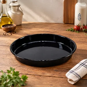 Emaye Fırın Tepsisi Yuvarlak 38 Cm